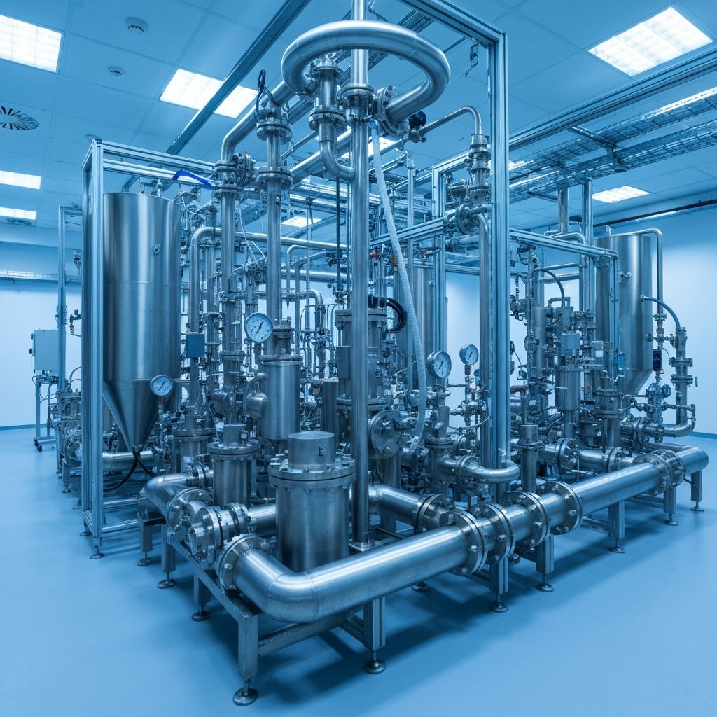 Industrieanlage in einem modernen Betrieb